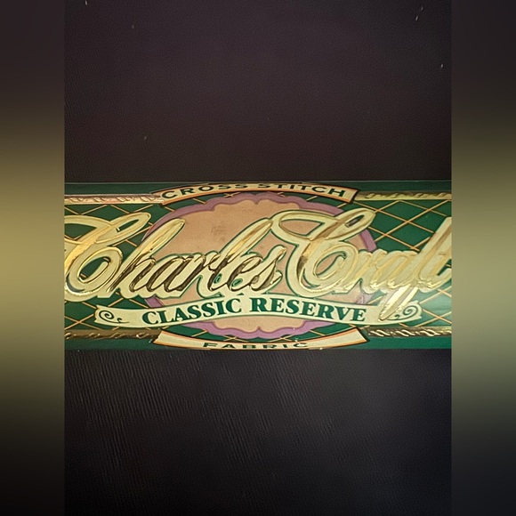 New Charles Craft Classic Reserve Black Cross Stitch Fabric 15" x 18 - Picture 2 of 6